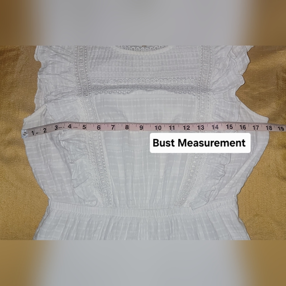 Wild Fable White Ruffled Dress - Picture 8 of 10